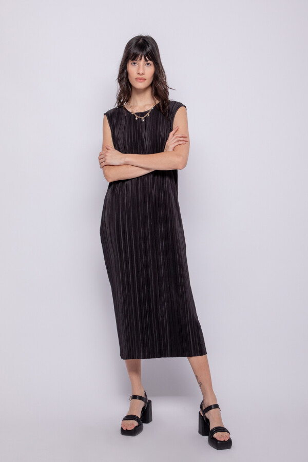 VESTIDO SOMME SOLID Negro