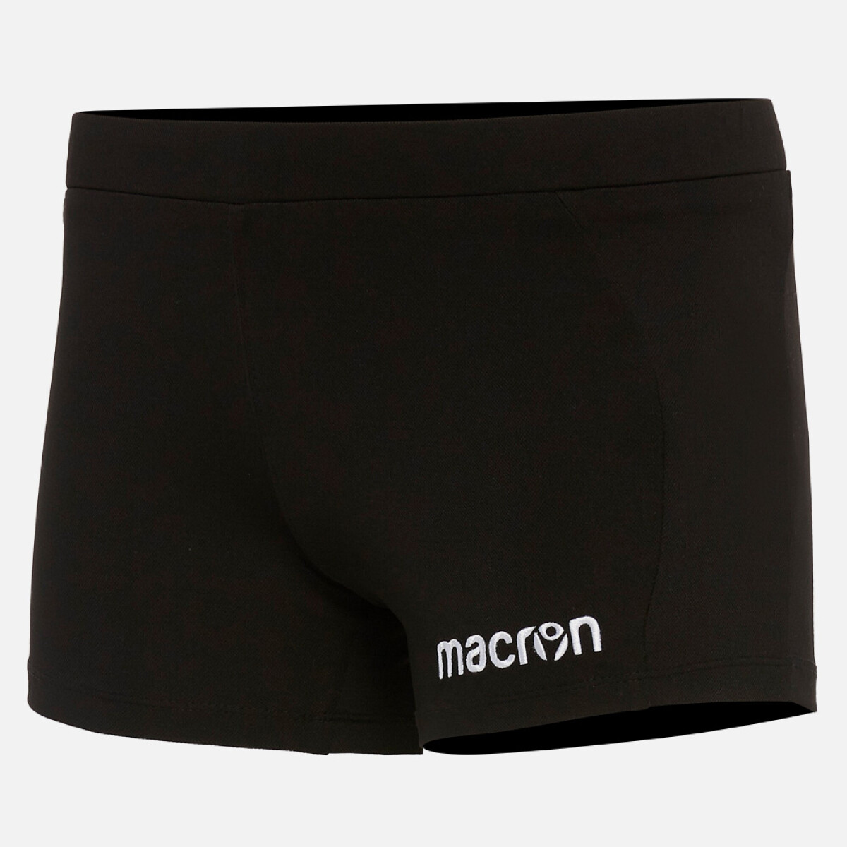 SHORT CALZA DE RUNNING DAMA MACRON - MODELO OSMIUM - NEGRO 