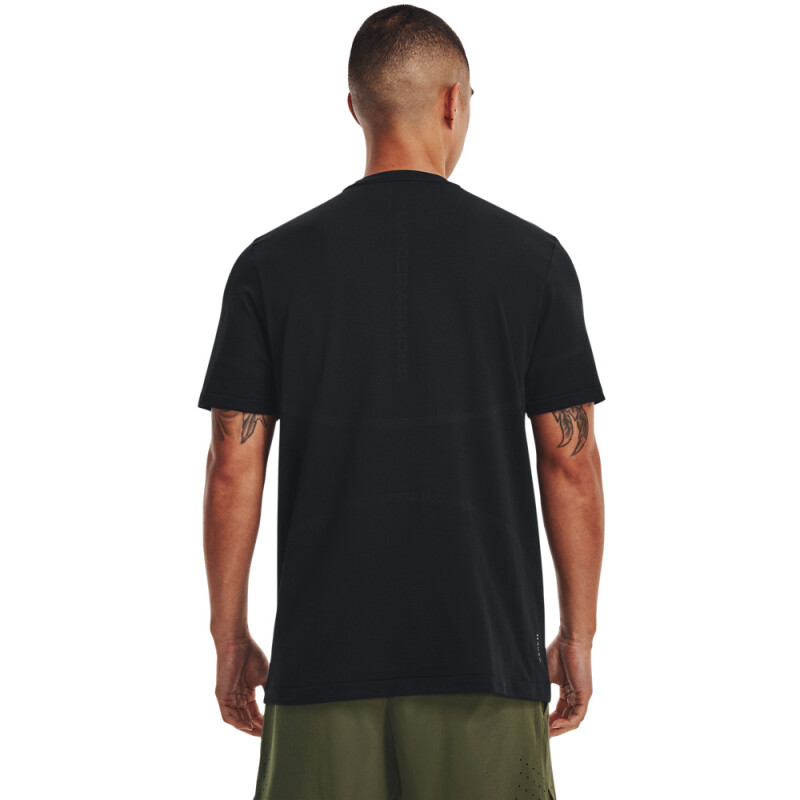 UA Vanish Elite Seamless SS-ORG BLK-001
