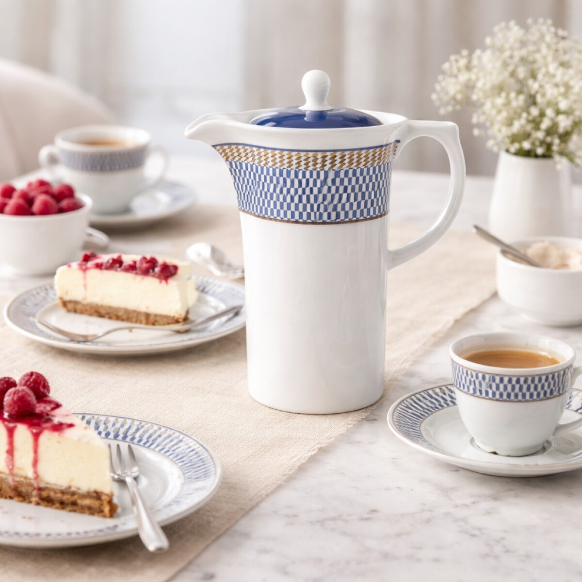 Cafetera de Porcelana 1.2Lt Oxford Op Art 