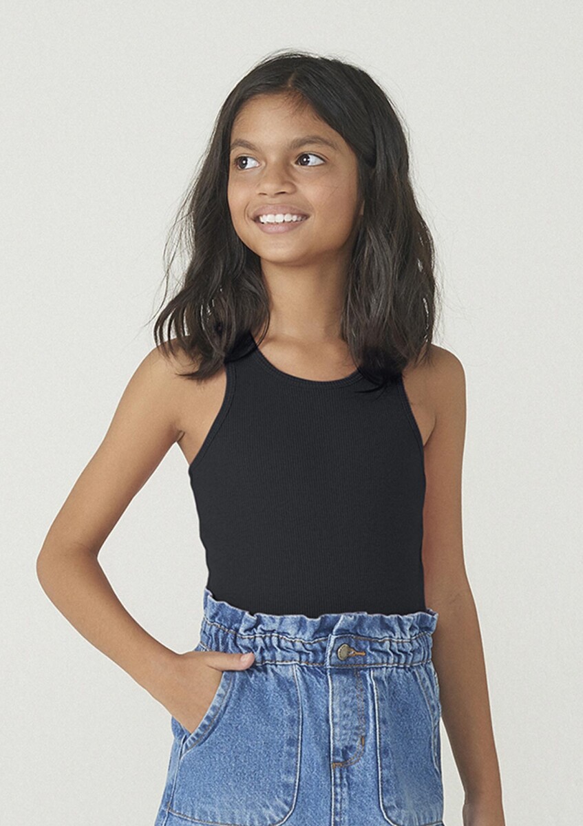 MUSCULOSA BÁSICA - NEGRO 