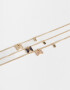 Collares para compartir Con Mariposas Set De Collares Para Compartir Bff - Dorado