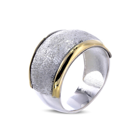 Anillo de plata 925 y doulbe de oro 18 ktes. Anillo de plata 925 y doulbe de oro 18 ktes.