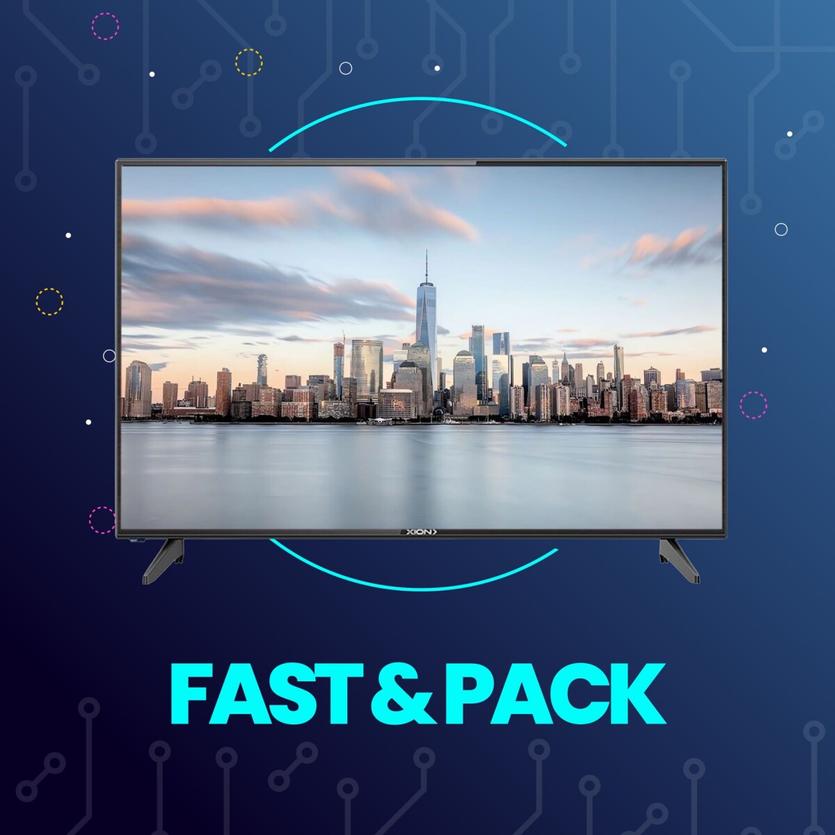 Fast&Pack Smart TV Xion 50" 4K Whale TV + Instalación 