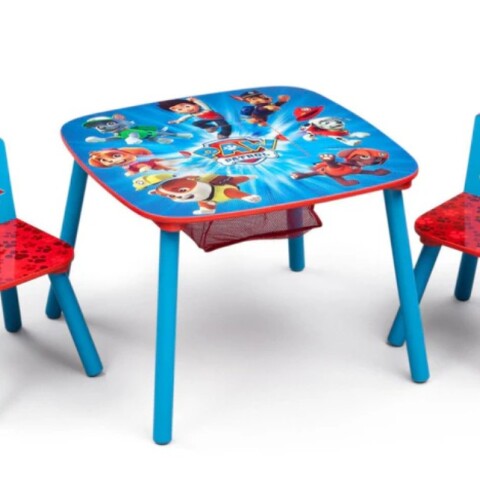 Juego de mesa y sillas para niños Paw Patrol con almacenamiento y 2 sillas incluidas Juego de mesa y sillas para niños Paw Patrol con almacenamiento y 2 sillas incluidas