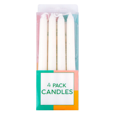 Set de 4 velas blancas Set de 4 velas blancas