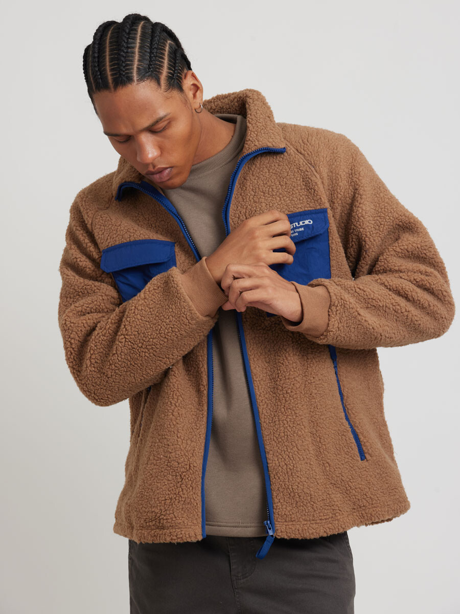 CAMPERA KEIRAN ( SHERPA ) DIXIE Marrón