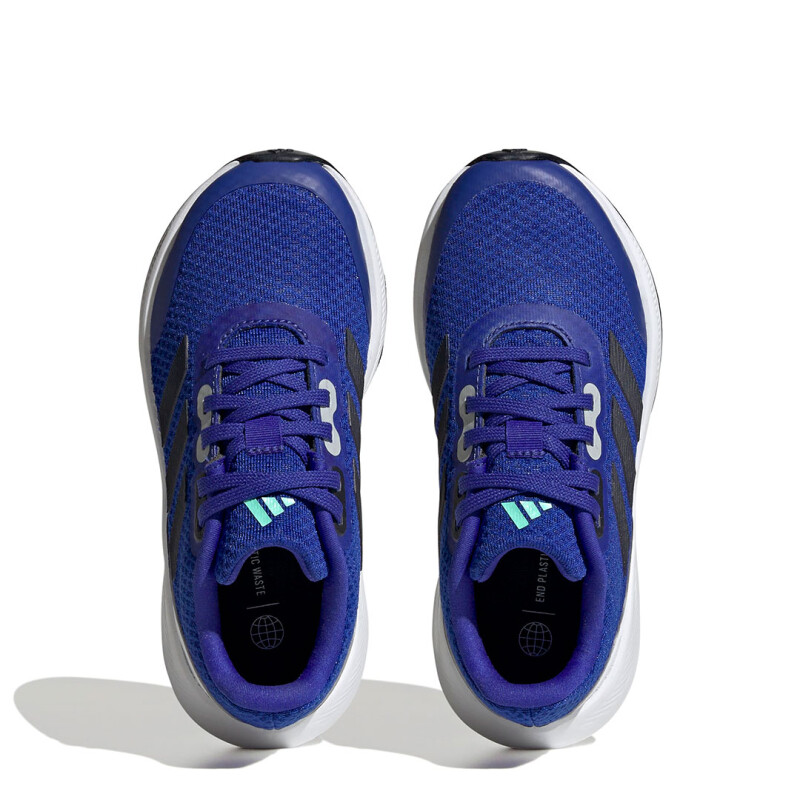 Championes Infantiles Adidas Run Falcon 3.0 Kids Azul - Negro - Blanco