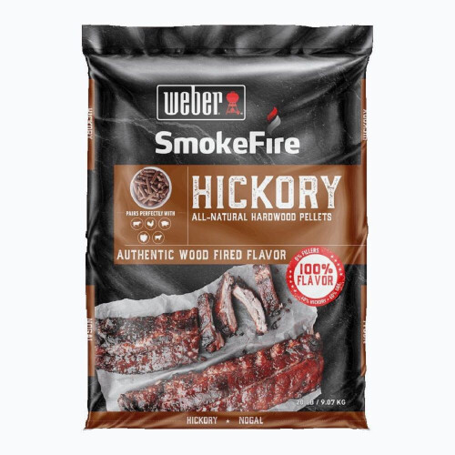 Pellets de madera Hickory Weber Pellets de madera Hickory Weber