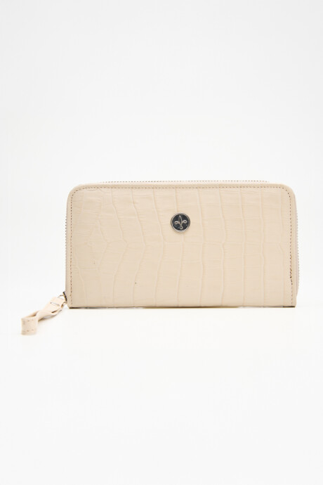Billetera Roma Crocco Natural