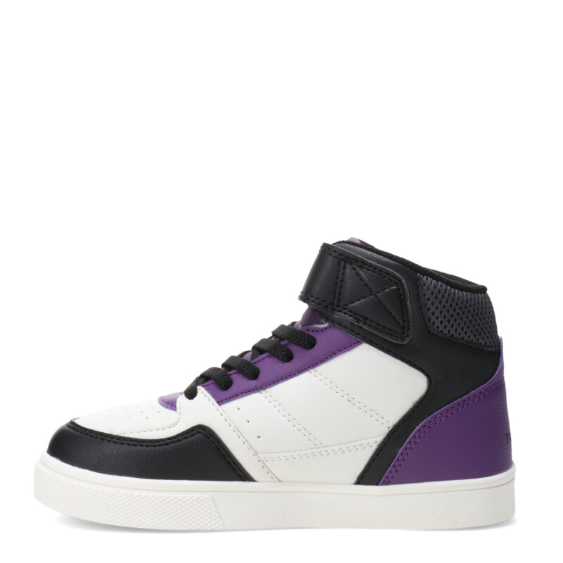 Championes Infantiles Topper Costa II Mid Blanco - Negro - Violeta