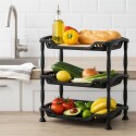 Estante Frutero 3 Pisos Arqplast - Negro NEGRO