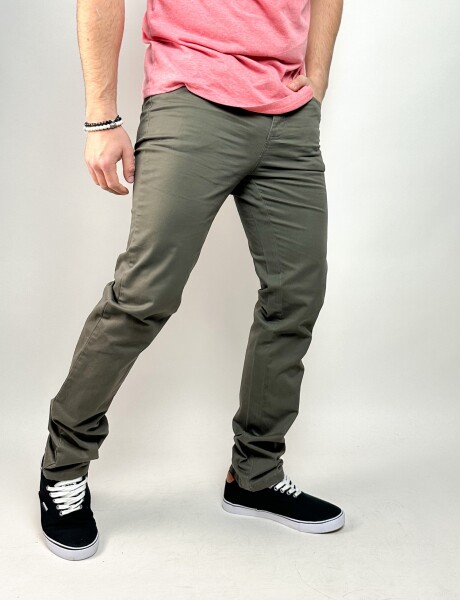 Pantalon de gabardina 5 bolsillos Pastor Verde