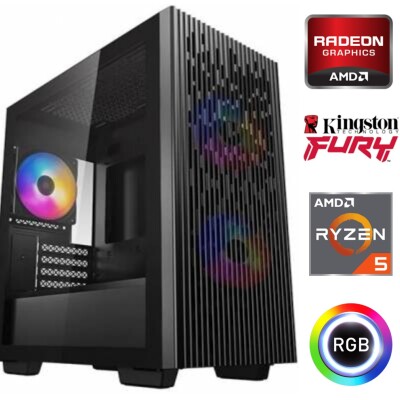 Equipo Gamer Ryzen 5 8500G, 16GB, 1TB NVMe, Gráficos Radeon Equipo Gamer Ryzen 5 8500G, 16GB, 1TB NVMe, Gráficos Radeon