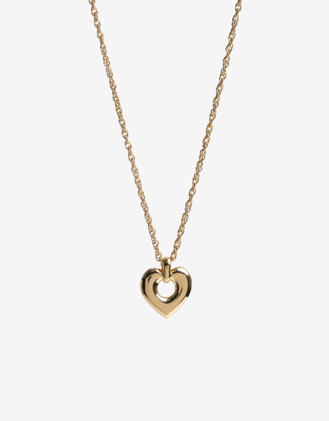 Cadena Corta con Dije Con Dijes Collar Corto Layer Corazón - Dorado