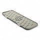 Alfombrilla silicona antisalpicaduras grifo cocina 37 cm x 14 cm Gris