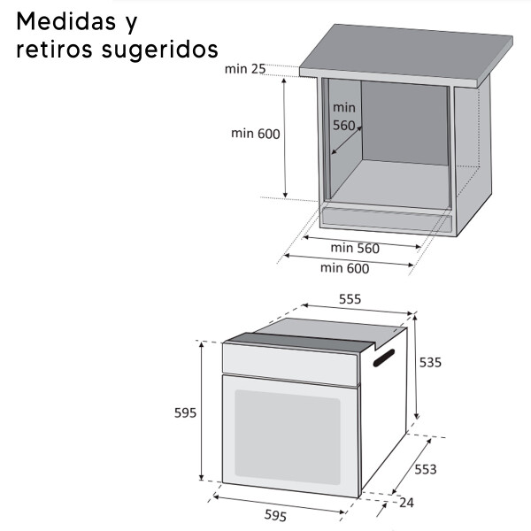 Horno De Empotrar Eléctrico Enxuta Heenx5000 70 L HORNO EMPOTRAR ENXUTA HEENX5000 ELECT AP