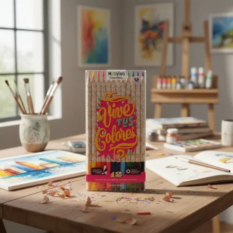 Lápices De Colores Mooving x12 Lápices De Colores Mooving x12