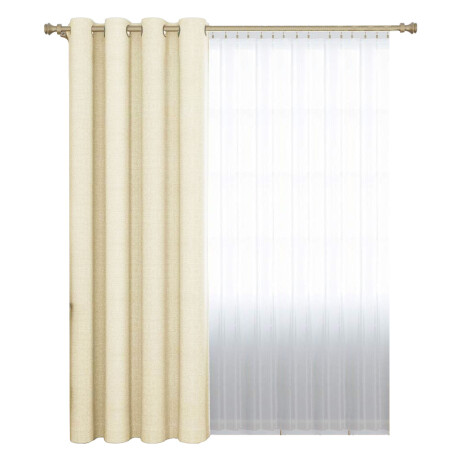 Cortina Blackout 140x230 Cm No Pasa Luz Living Dormitorio Tostado Claro