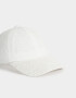 Caps Romántico Gorra Textura Paisley - Blanco Crudo