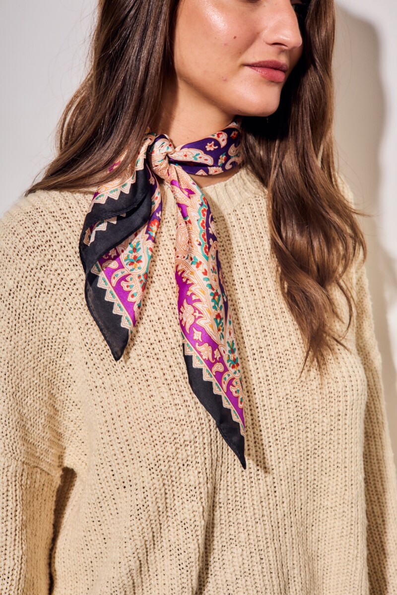Bandana Floral Violeta