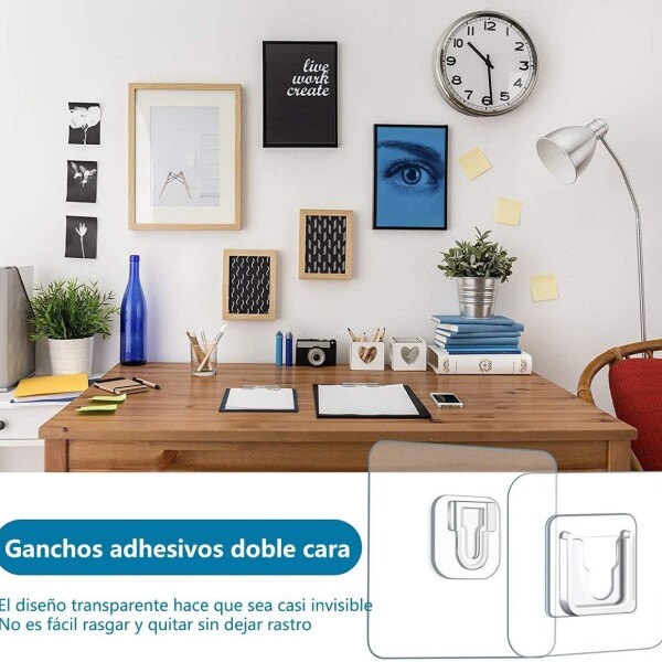 Soporte Gancho Colgador Adhesivo Pared Cuadro Resistente Soporte Gancho Colgador Adhesivo Pared Cuadro Resistente