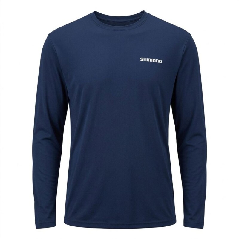 Remera Buzo Shimano Tech Tee Filtro Uv Manga Larga Azul