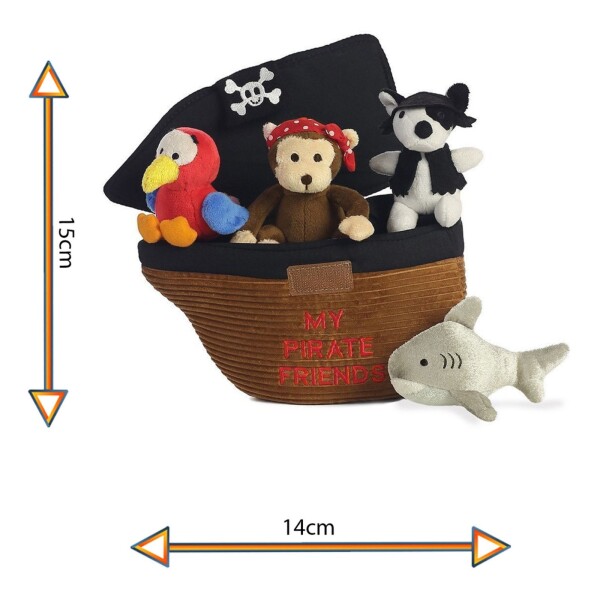 Bolso Bolsito Pirata Peluche Aurora Baby Tierno Calidad Bolso Bolsito Pirata Peluche Aurora Baby Tierno Calidad