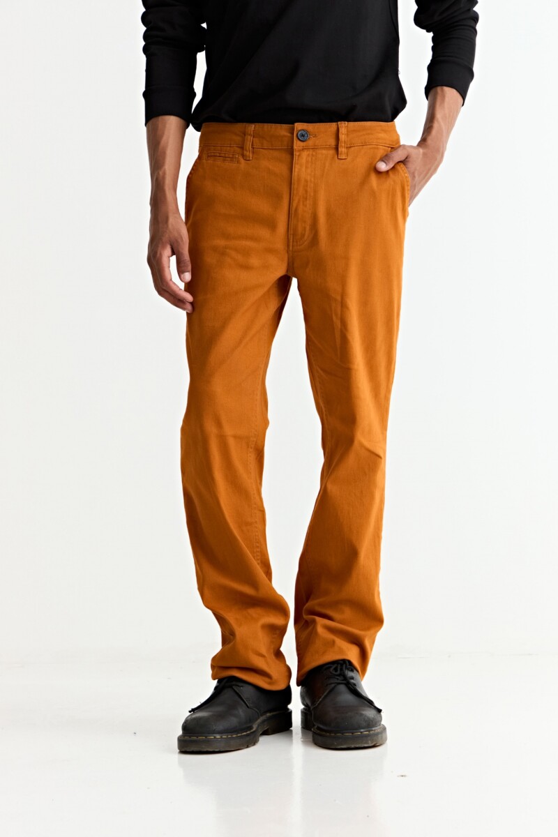 Pantalón recto MARRON