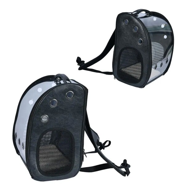 Mochila Transportadora Bolso Cuerina Premium Mascota Capsula Mochila Transportadora Bolso Cuerina Premium Mascota Capsula