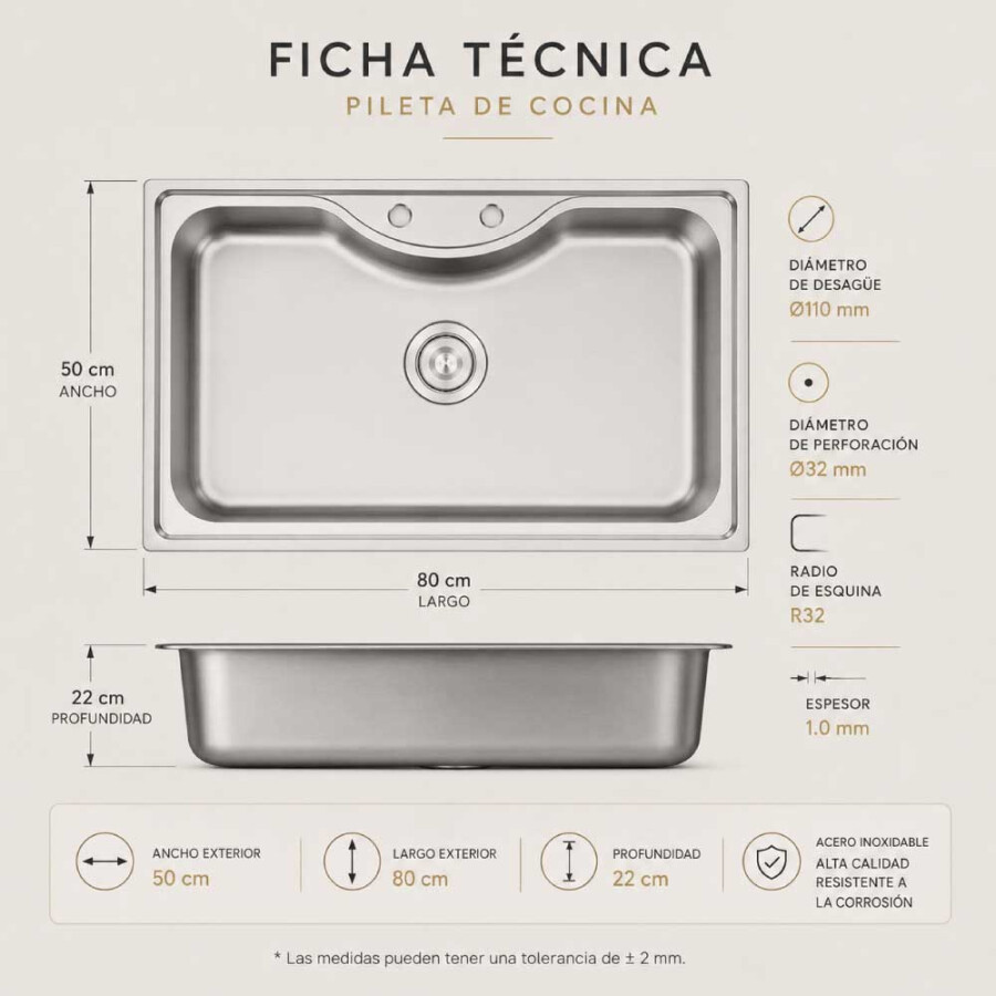 Pileta Simple 80 x 50 Pileta Simple 80 x 50