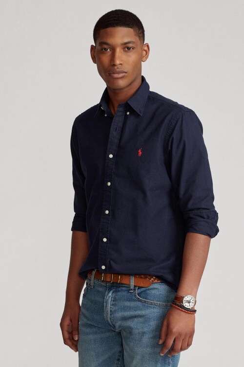 Camisa Oxford Polo Ralph Lauren Azul marino