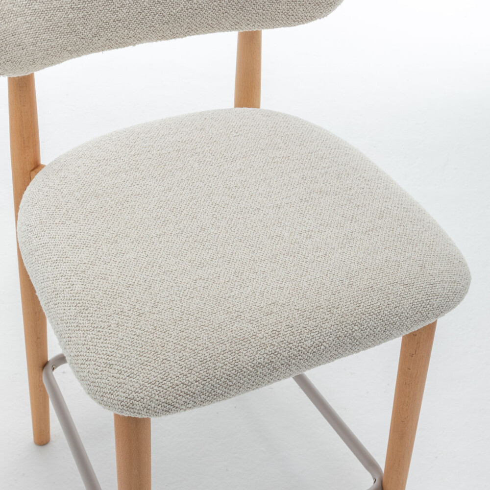 BUTACA BAR MADERA-Y-METAL NATURAL-BEIGE SARAH
