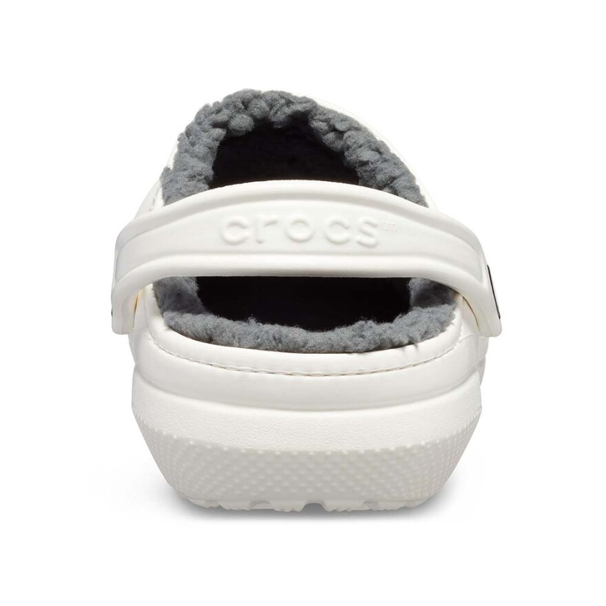 Crocs Classic Lined Clog - Unisex White/grey