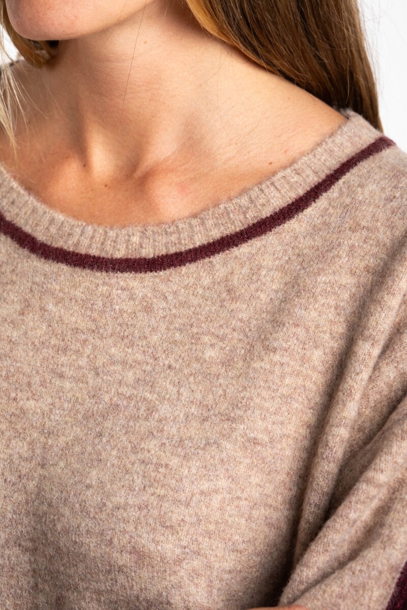 Sweater Combinado Mocha