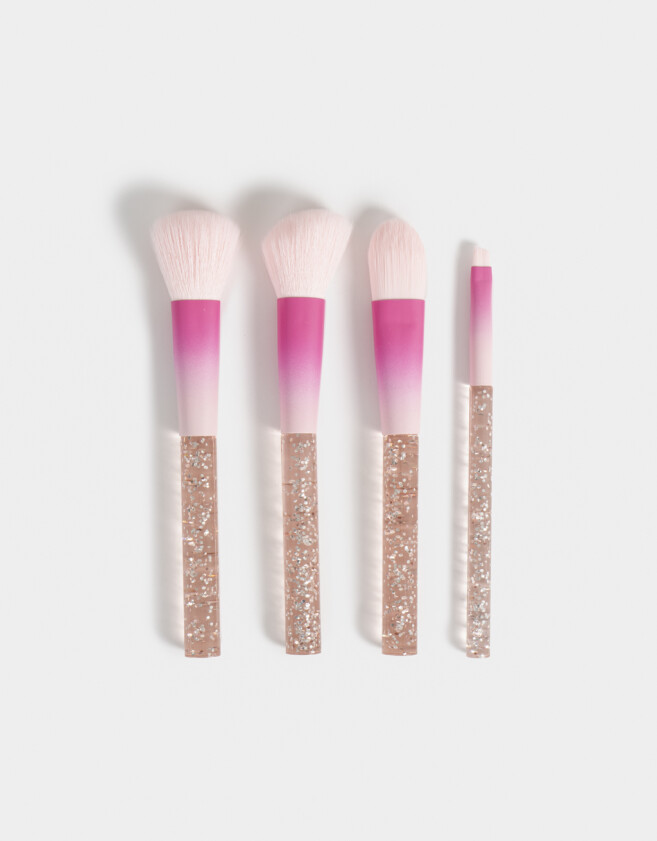 Brochas y Aplicadores Set de Brochas Set De Brochas Para Maquillaje - Rosa Claro