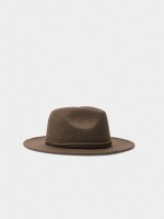 Sombrero De Lana Con Cintas marron