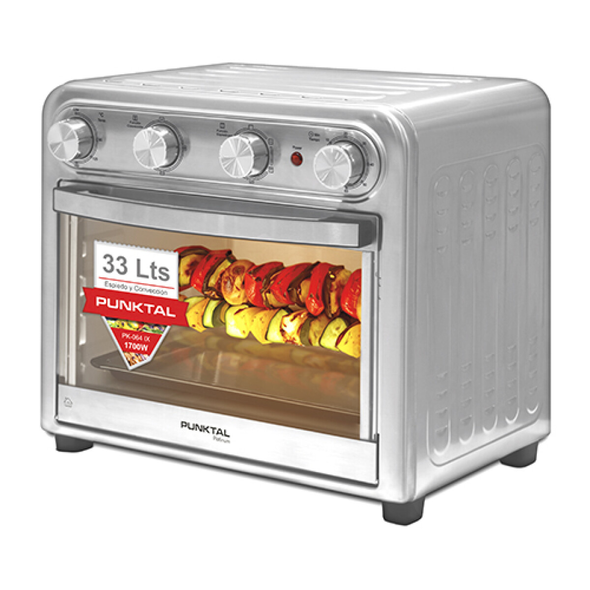HORNO PUNKTAL PK-064 INOX c/Freidora 33L -Multi -1700W - Sin color 