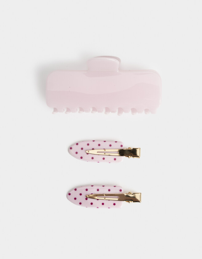 Accesorios Pelo Set Lunares Set De Accesorios De Pelo - Combinacion Bicolor