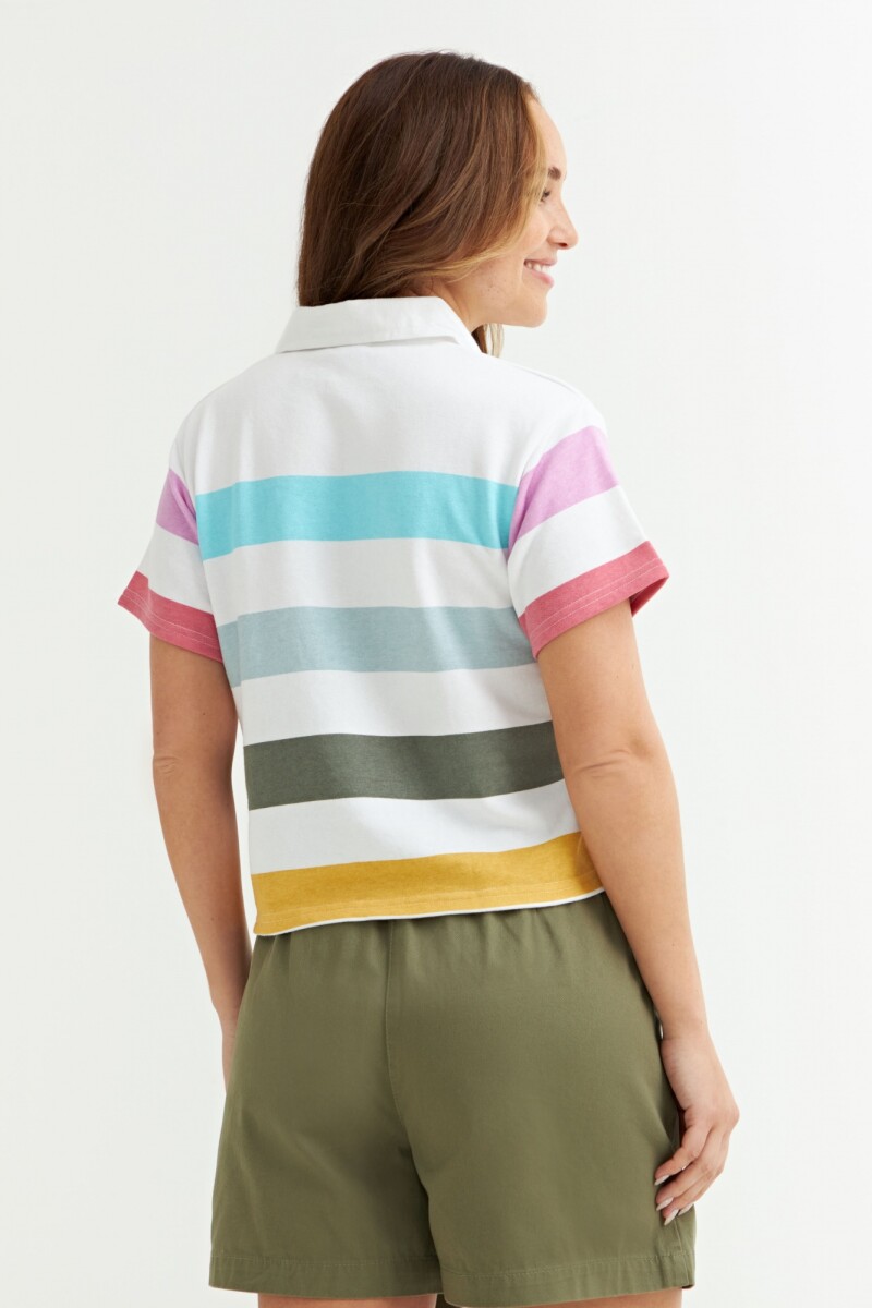 Remera polo MULTICOLOR