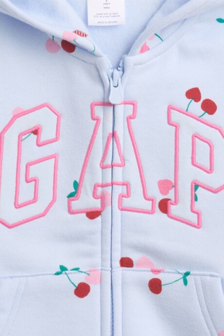Canguro Con Cierre Logo Gap Toddler Niña Serene Blue