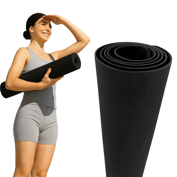 Colchoneta De Yoga Antideslizante 3mm Negro