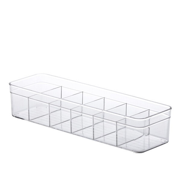 ORGANIZADOR DIAMOND CON DIVISIONES 35,5 X10,5 X7,5CMS TRANSPARENTE