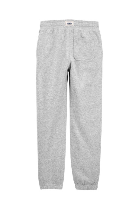 Pantalón deportivo de algodón, con logo, gris. Talles 6-14 Sin color
