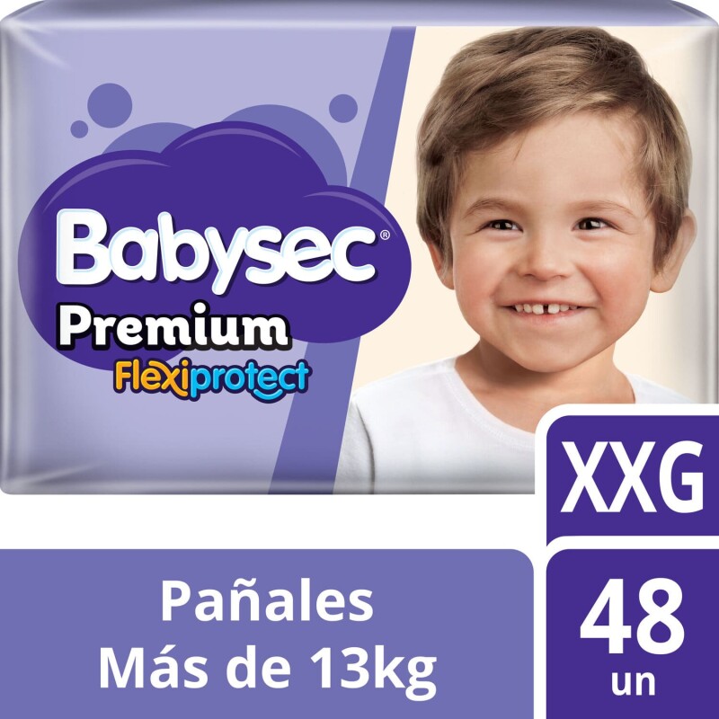 Pañales Babysec Premium Flexiprotect XXG X48