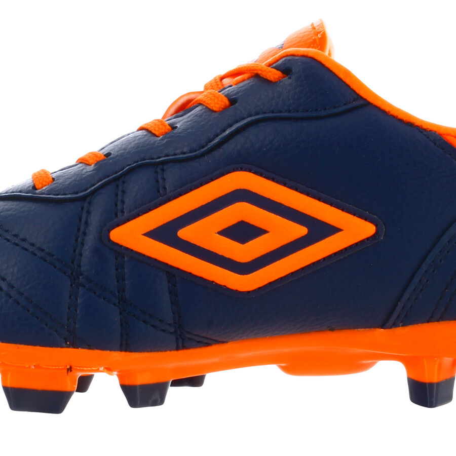 Championes de Fútbol 11 Infantiles Umbro Touch HG Azul Marino - Anaranjado