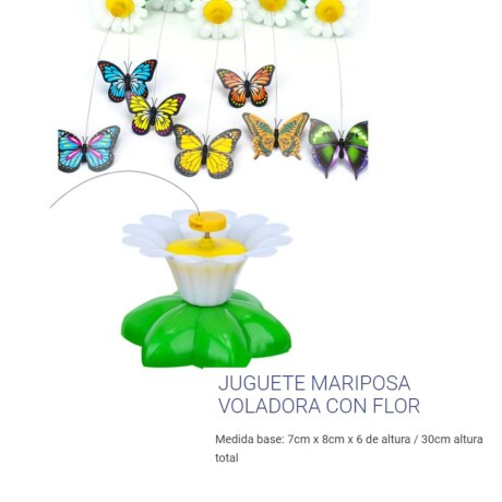FLOR CON MARIPOSA VOLADORA Flor Con Mariposa Voladora