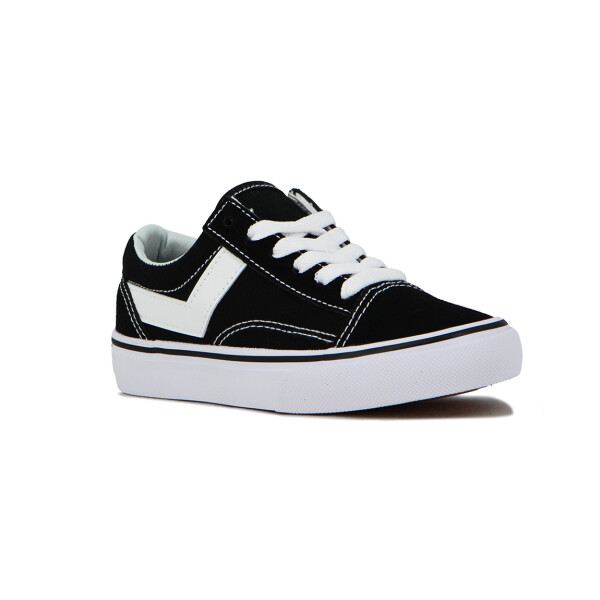 Pony Champion Casual Lona-gamuza Niño - Negro Negro