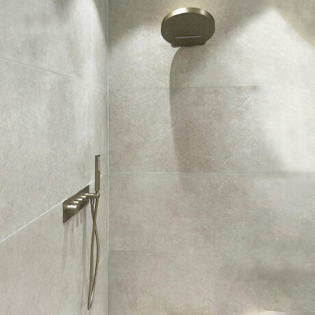 Griferia DUCHA TERMOSTATICA DE EMBUTIR EN BRUSHED NICKEL GRIS-BRUSHED NICKEL
