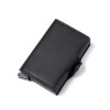 Billetera doble color negro con protección RFID Billetera Doble Color Negro Con Protección Rfid